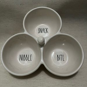 RAE DUNN Snack. Nibble. Bite SNACK BOWL